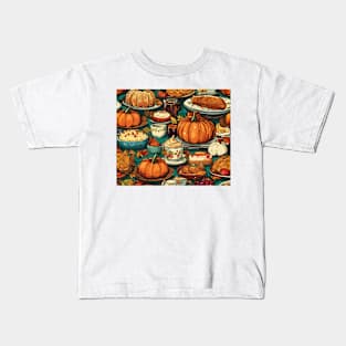 Holiday , Thanks Giving , Pumpkin , Turkey , Party Kids T-Shirt